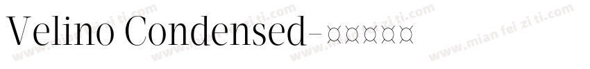 Velino Condensed字体转换